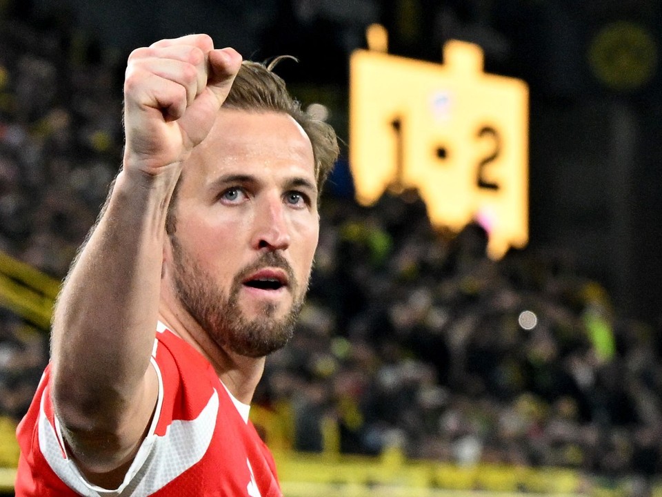 Harry Kane oslavuje gól.