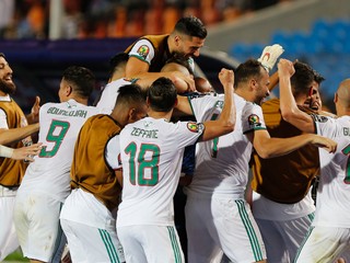 Futbalisti Alžírska.