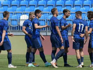 Slovenskí futbalisti do 21 rokov - ilustračná fotografia.
