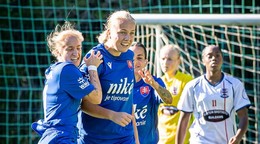 Slovenské reprezentantky v malom futbale v zápase s Anglickom.