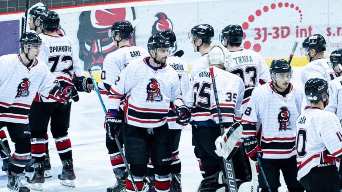 Radosť hokejistov Trnavy.