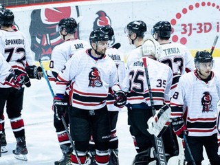 Radosť hokejistov Trnavy.