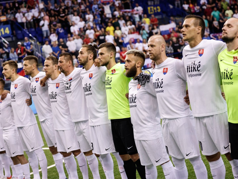 Slovenskí reprezentanti v malom futbale.