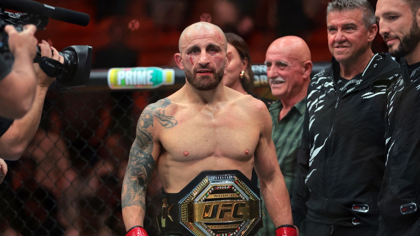Víťaz UFC 314 ALex Volkanovski.