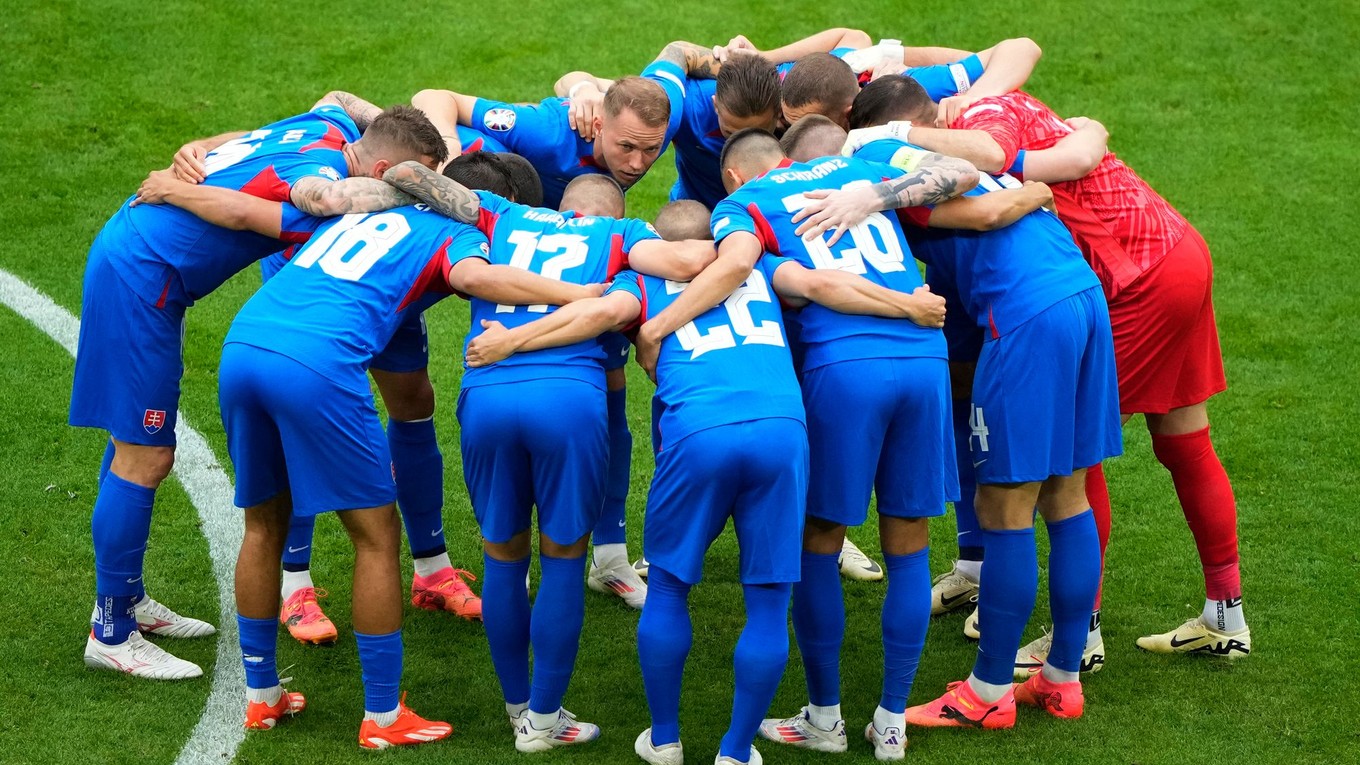 Slovenskí futbalisti pred zápasom Slovensko - Anglicko v osemfinále EURO 2024.