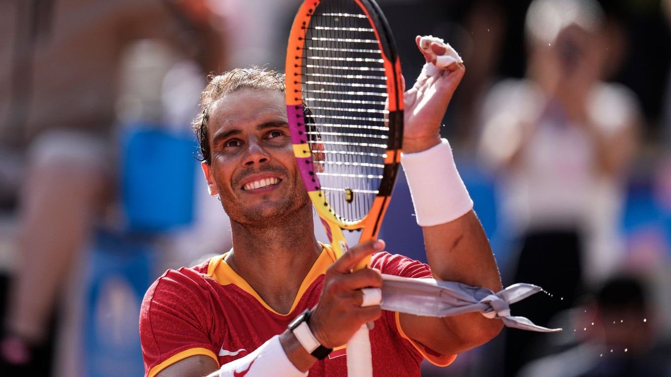 Španielsky tenista Rafael Nadal na  olympijských hrách v Paríži 2024.