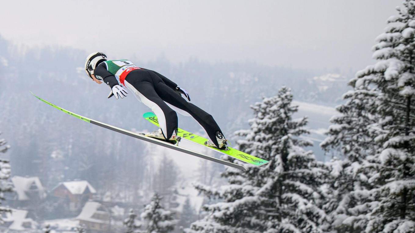 Slovenský reprezentant v skokoch na lyžiach Hektor Kapustík