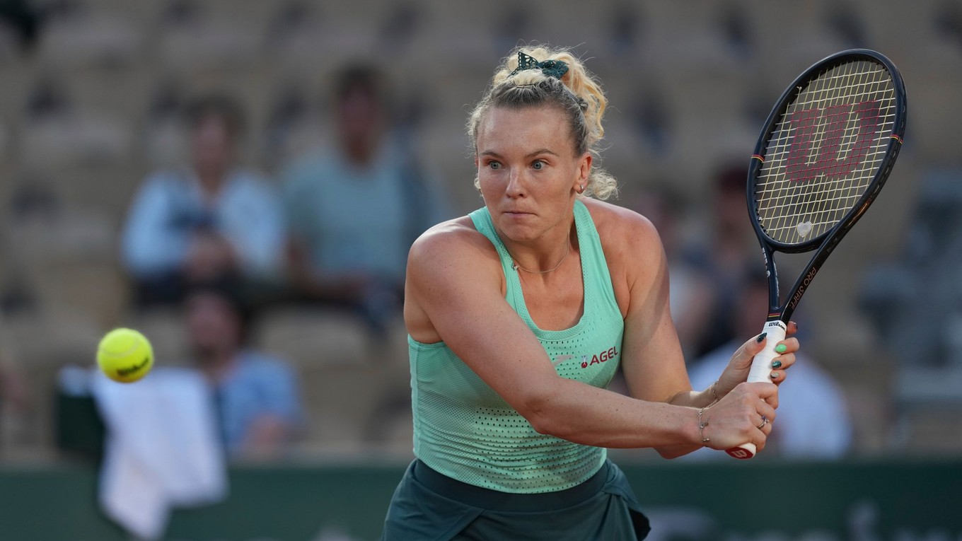 Kateřina Siniaková počas Roland Garros 2026.