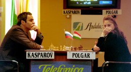 Judit Polgár a Garri Kasparov.