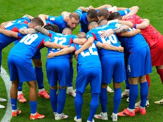 Slovenskí futbalisti pred zápasom Slovensko - Anglicko v osemfinále EURO 2024.