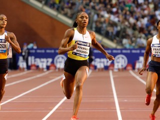 Melissa Jeffersonová-Woodenová vyhrala šprint na 100 m na Diamantovej lige v Bruseli. 