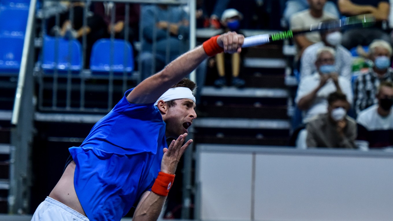 Norbert Gombos vs. Cristian Garín: ONLINE prenos z turnaja Davis Cup 2021.
