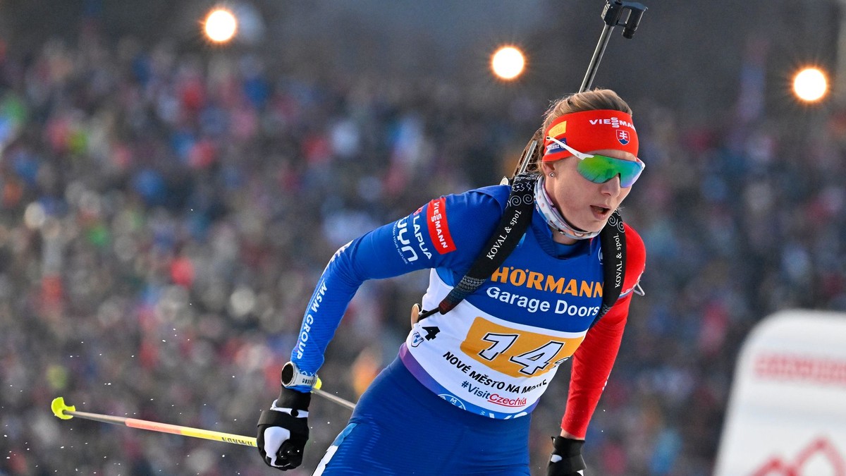 Slovenská biatlonistka Anastasia Kuzminová.