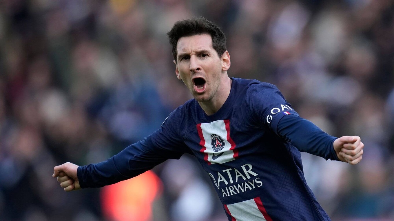 Lionel Messi sa teší po strelenom góle v drese PSG.