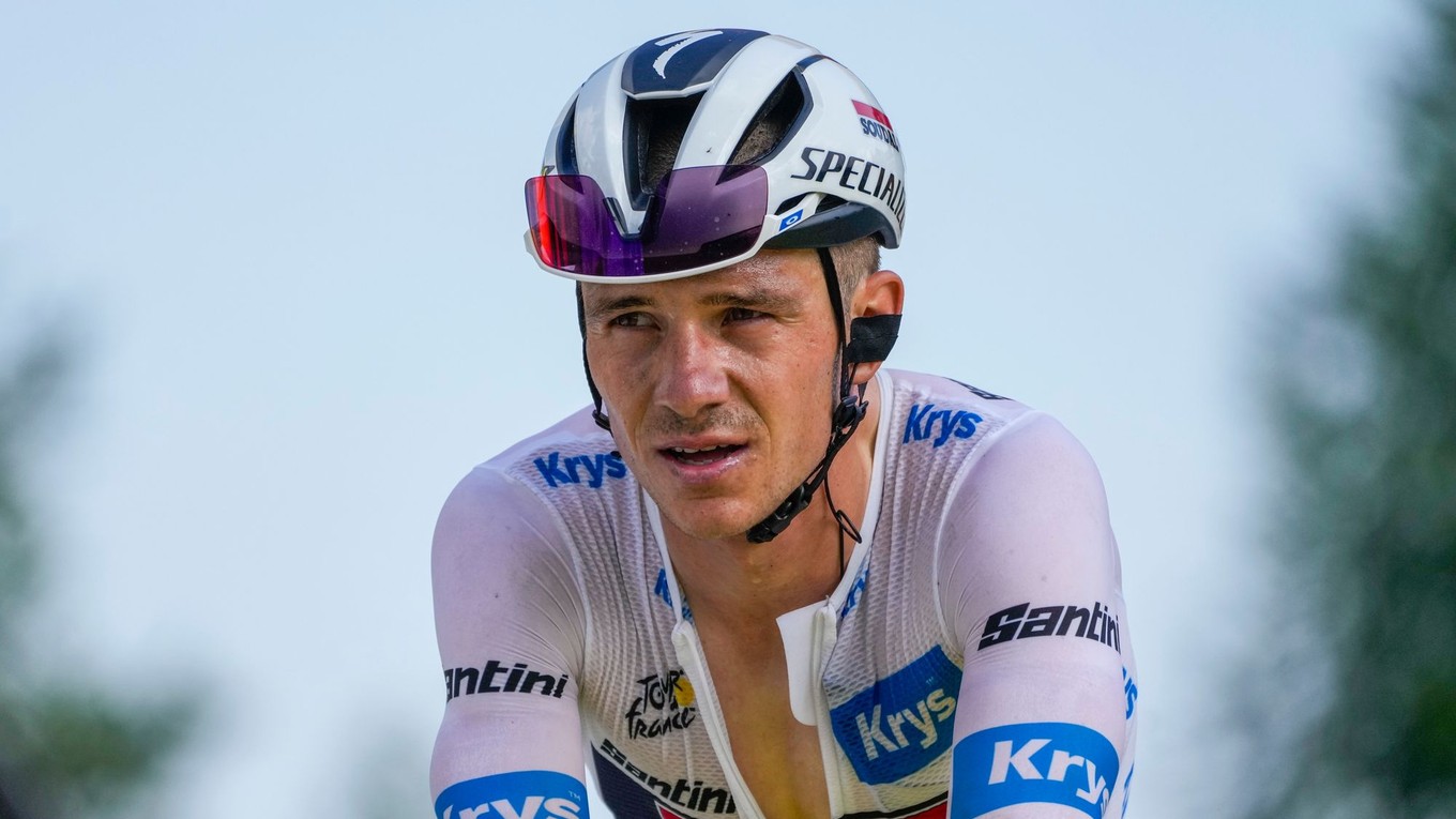 Belgický cyklista Remco Evenepoel počas Tour de France 2024.