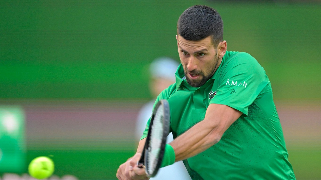 Novak Djokovič na turnaji Indian Wells 2025.