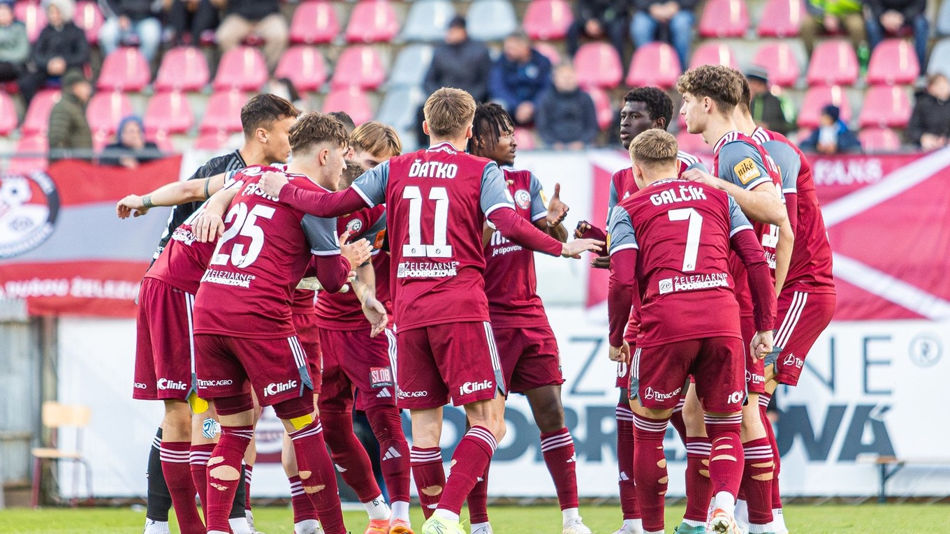 Futbalisti FK Železiarne Podbrezová.
