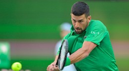 Novak Djokovič na turnaji Indian Wells 2025.