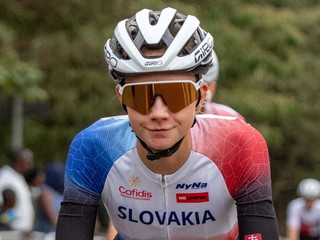 Slovenská cyklistka Viktória Chladoňová. 