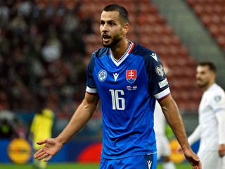 Dávid Hancko v zápase Slovensko - Luxembursko