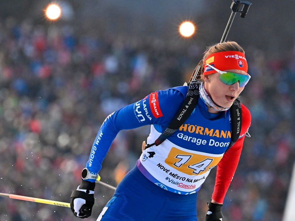 Slovenská biatlonistka Anastasia Kuzminová.