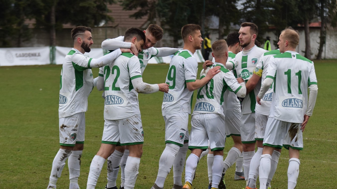 Futbalisti 1. FC Tatran Prešov.