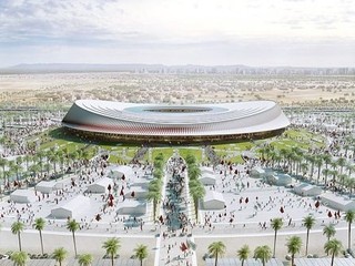 Vizualizácia nového štadióna v Maroku.