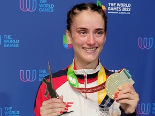 Monika Chochlíková získala zlato na Svetových hrách 2022.