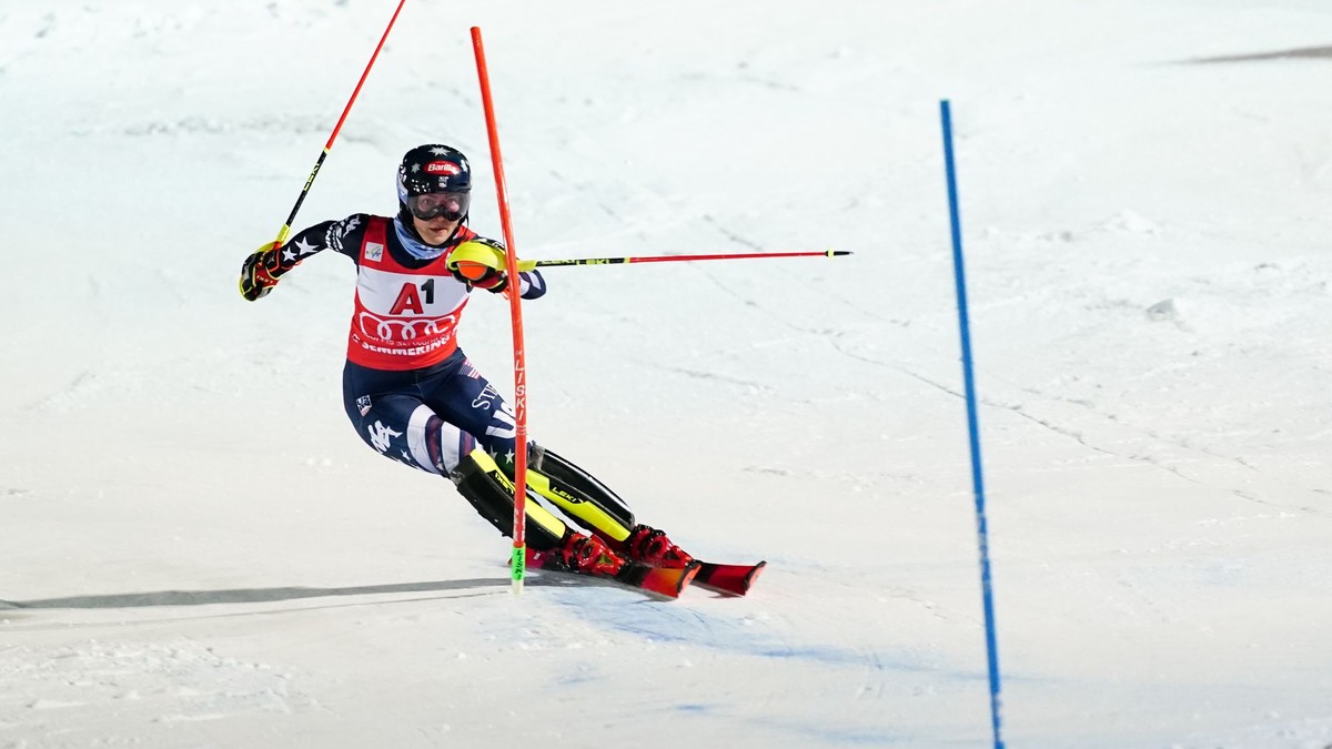Americká lyžiarka Mikaela Shiffrinová.