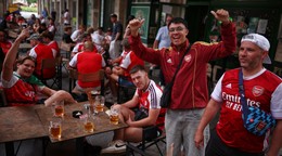 Fanúšikovia Arsenalu. 