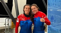 Viktória Čerňanská (vľavo) a Lucia Mokrášová.