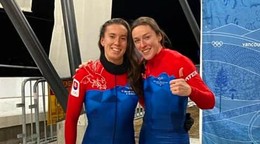 Viktória Čerňanská (vľavo) a Lucia Mokrášová.