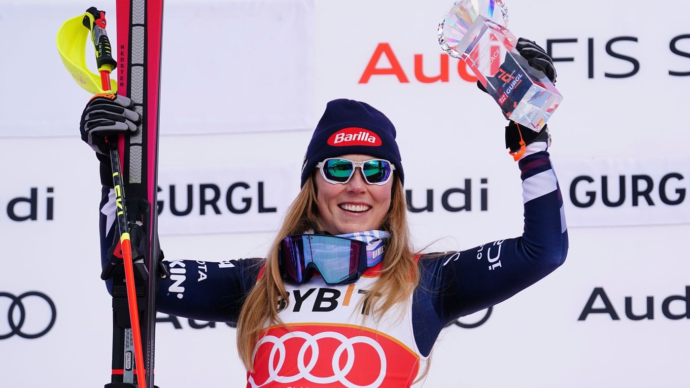 Na snímke je americká lyžiarka Mikaela Shiffrinová.