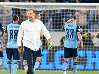 Tréner Vladimír Weiss st. po prvom zápase play-off Európskej ligy: ŠK Slovan Bratislava - Aris Limassol (2:1).