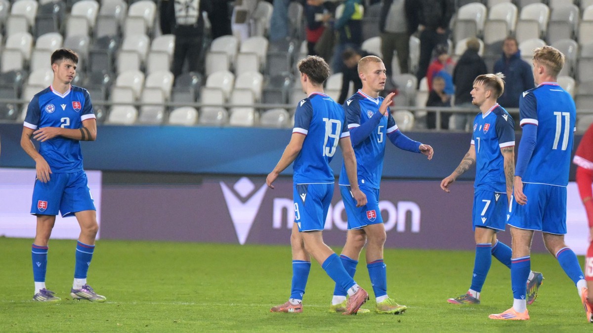 Hráči Slovenska do 21 rokov.