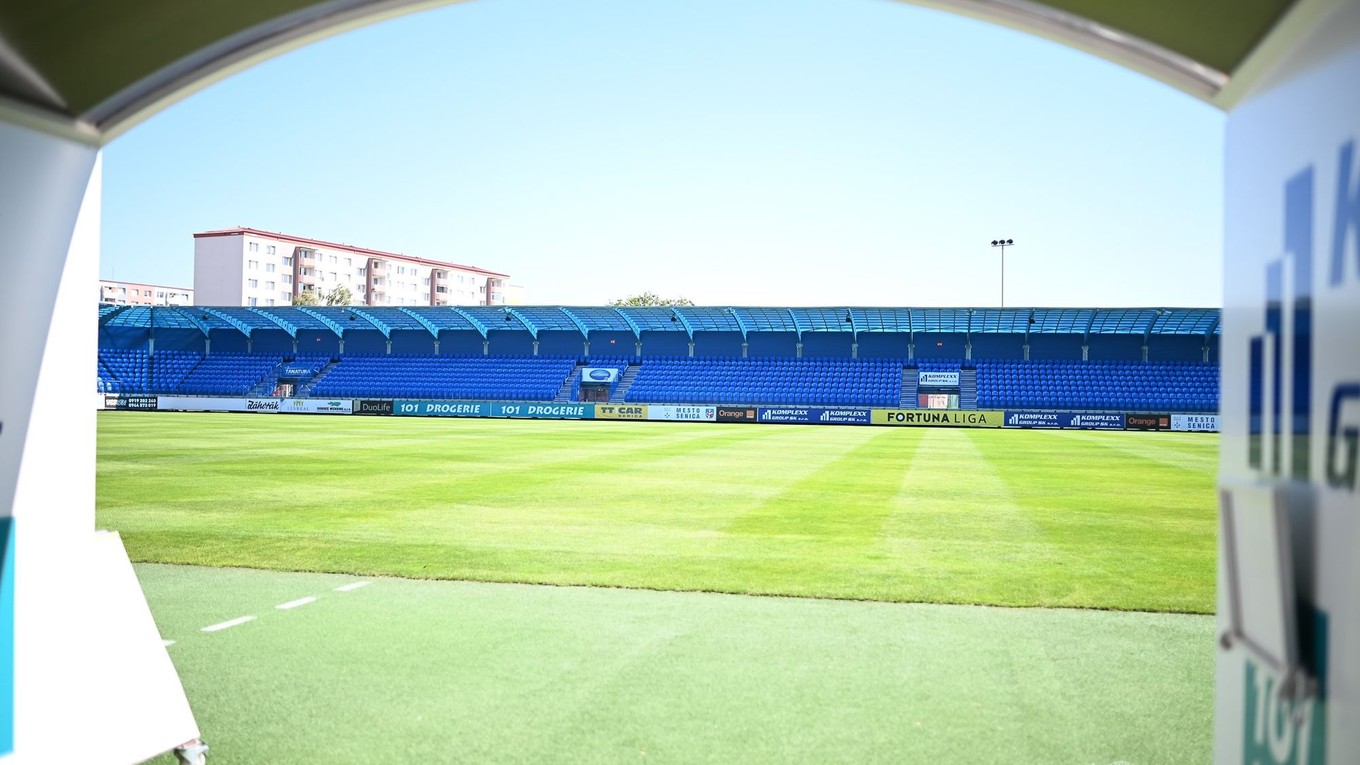Štadión FK Senica, ilustračná fotografia.