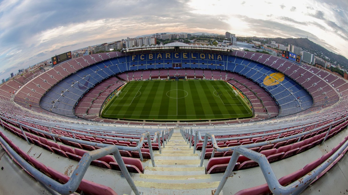 Spotify Camp Nou, domáci štadión tímu FC Barcelona. 