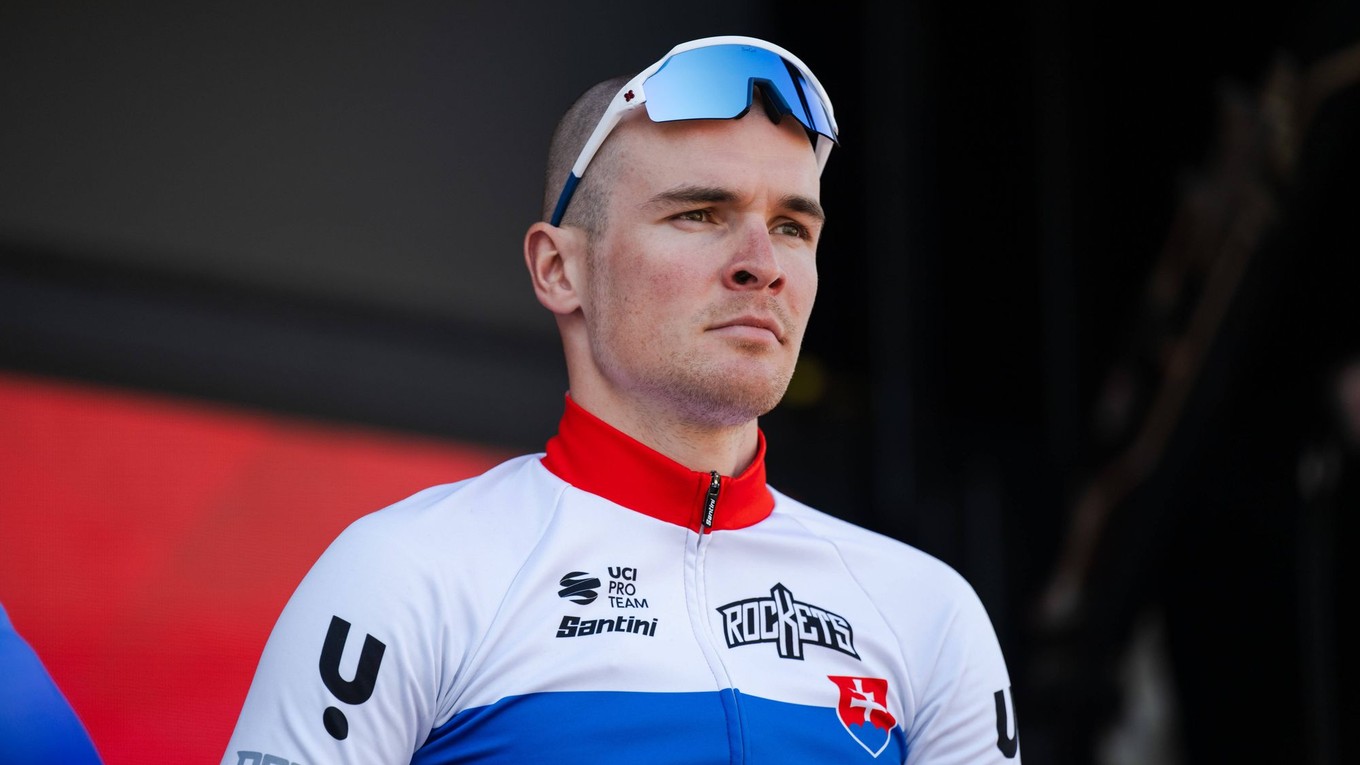 Slovenský cyklista Lukáš Kubiš.