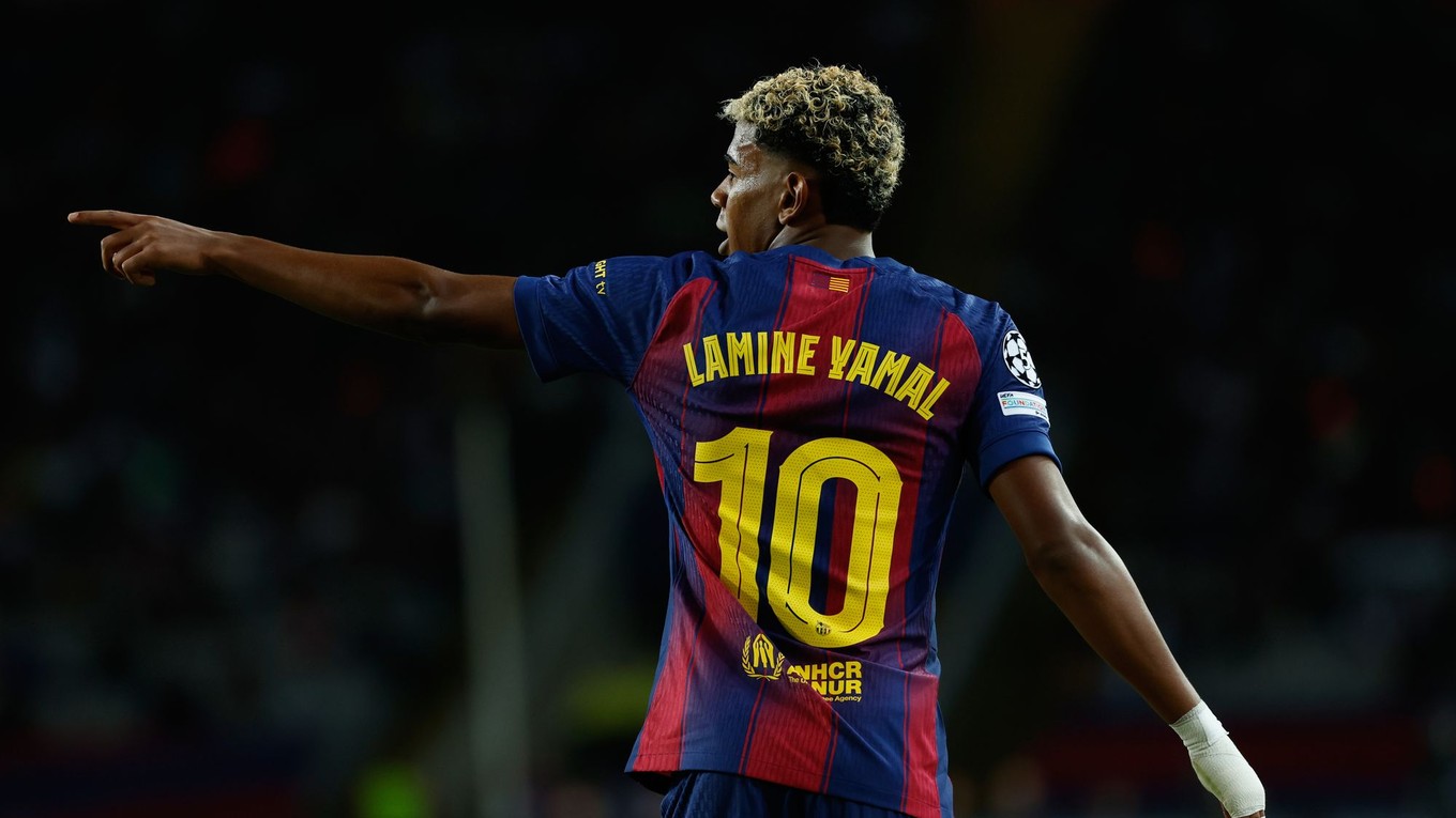 Lamine Yamal v drese FC Barcelona.