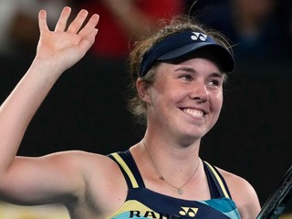 Linda Nosková na Australian Open 2024.