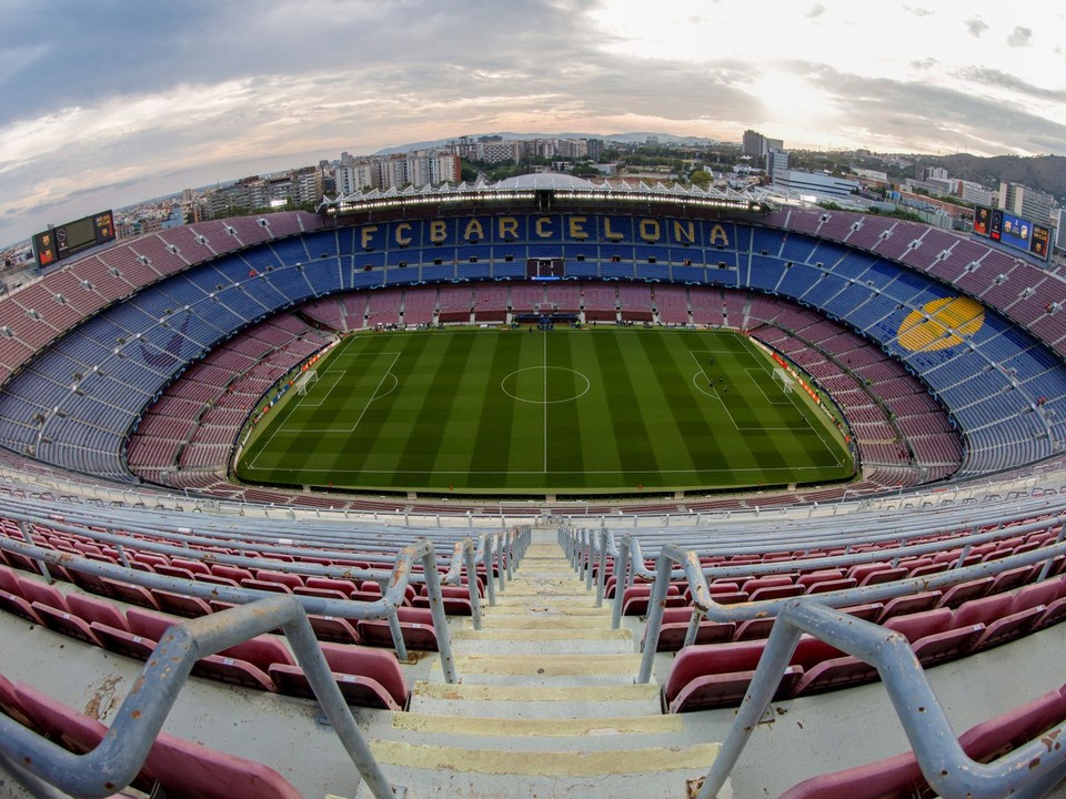 Spotify Camp Nou, domáci štadión tímu FC Barcelona. 