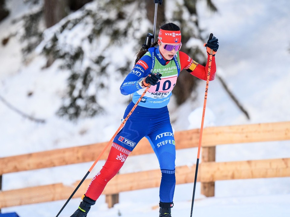 Ema Kapustová počas ME v biatlone