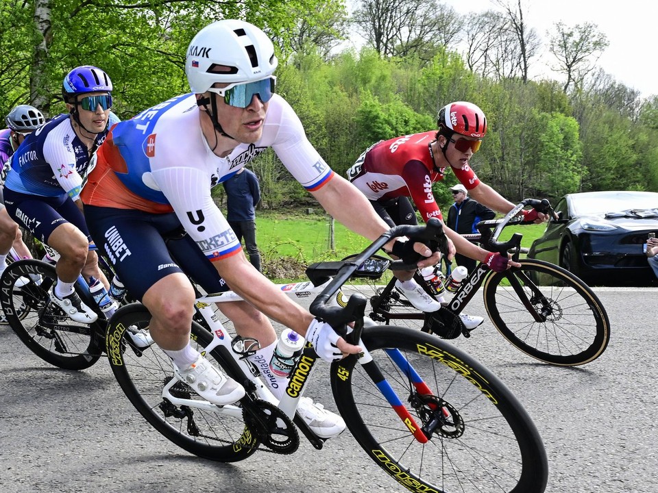 Slovenský majster v cyklistike Lukáš Kubiš. 