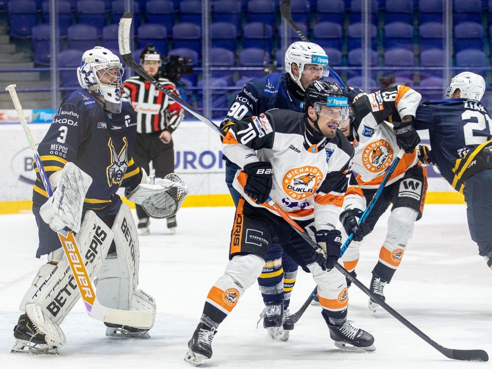 Momentka zo zápasu Spišská Nová Ves - Michalovce.