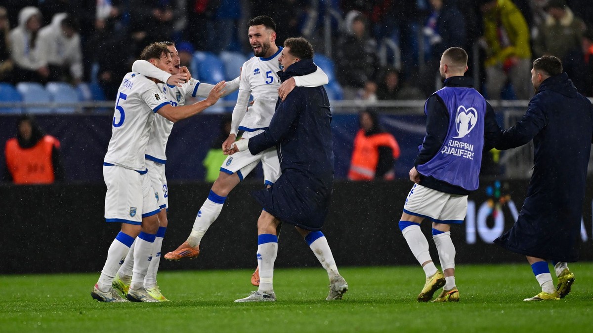 Hráči Kosova sa tešia z výhry
