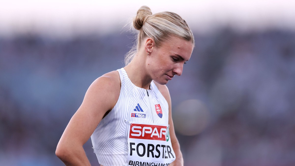 Slovenská atlétka Viktória Forster počas ME v Birminghame 2026.