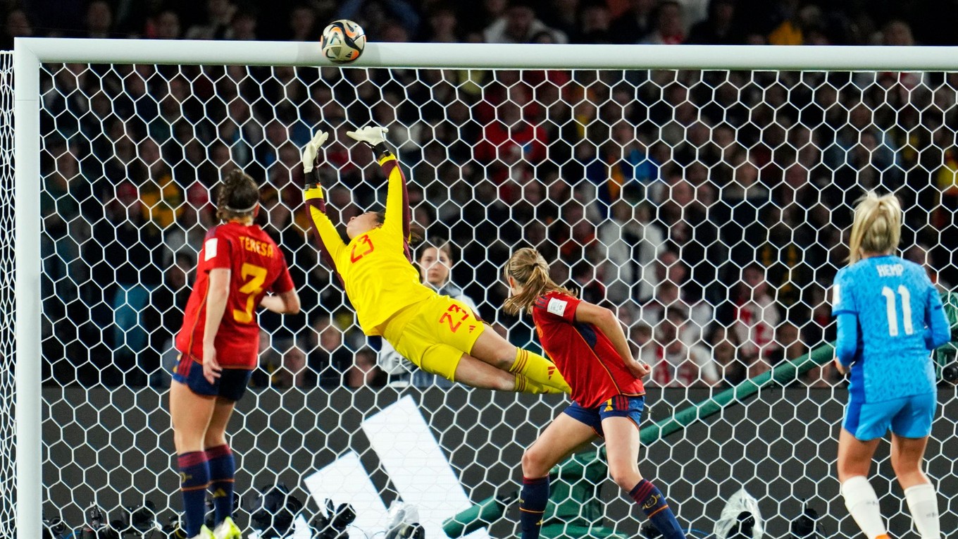 Momentka zo zápasu finále ženských MS vo futbale 2023.