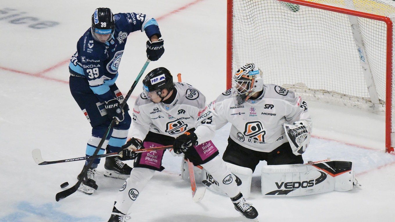 Fotka zo zápasu HC Košice - HK Nitra.