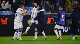 Hráči Kosova sa tešia z výhry