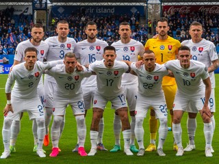 Základná jedenástka Slovenska v v zápase kvalifikácie na ME vo futbale 2024 Slovensko - Island.